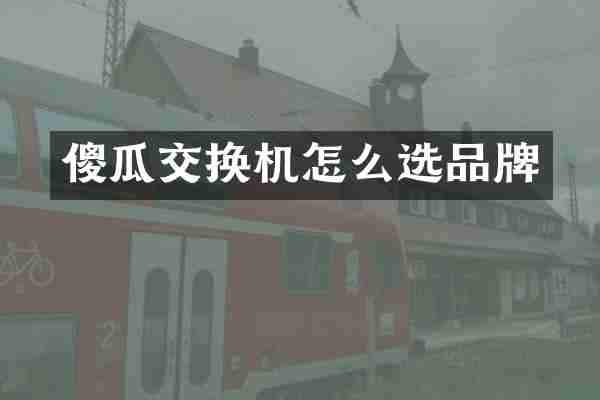 傻瓜交换机怎么选品牌