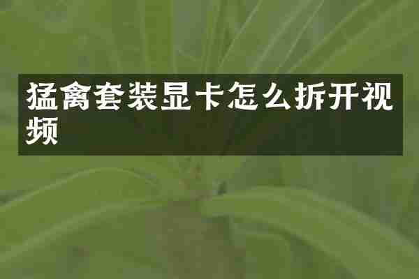 猛禽套装显卡怎么拆开视频