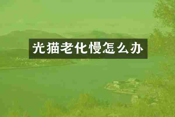 光猫老化慢怎么办