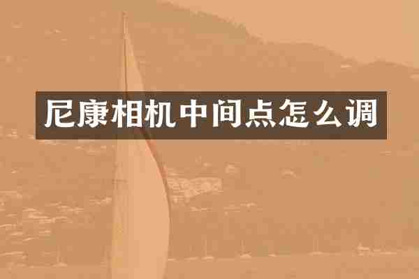 尼康相机中间点怎么调