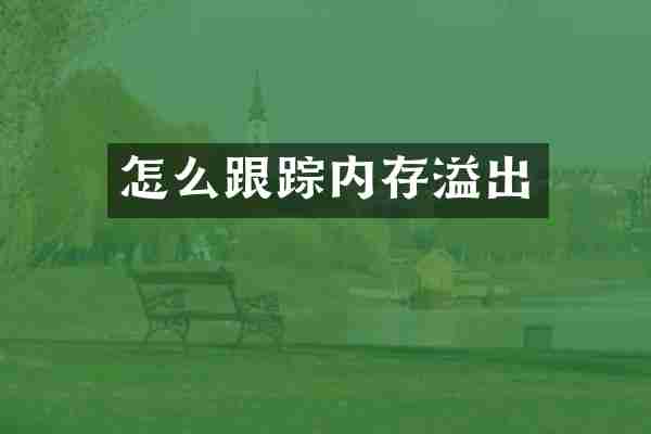 怎么内存溢出