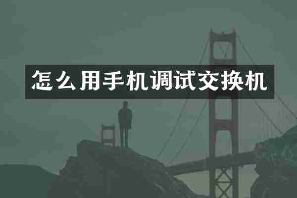 怎么用手机调试交换机
