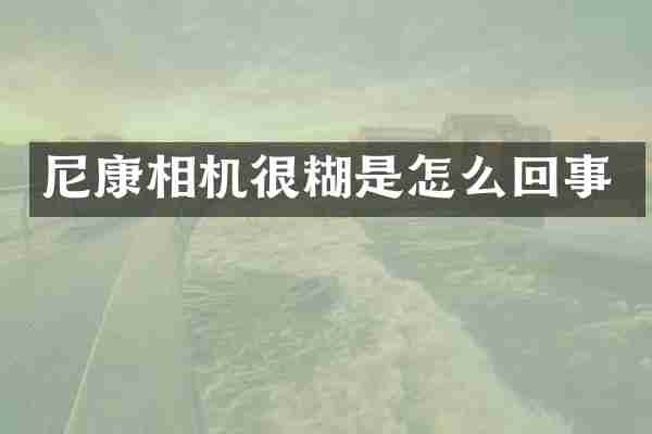 尼康相机很糊是怎么回事