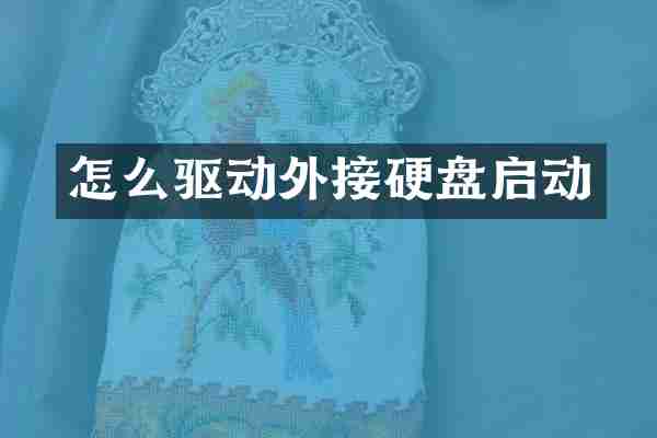 怎么驱动外接硬盘启动