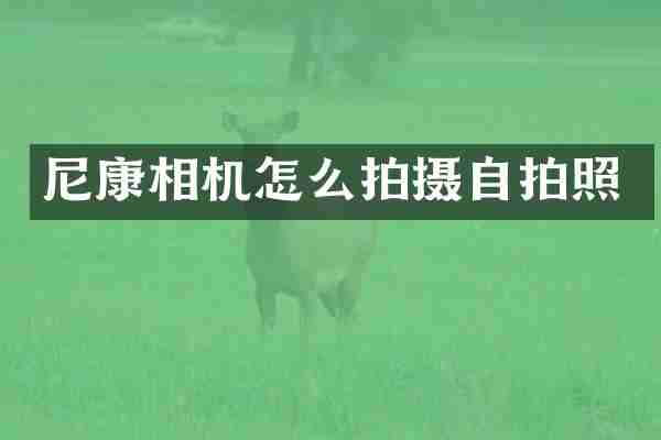 尼康相机怎么拍摄照