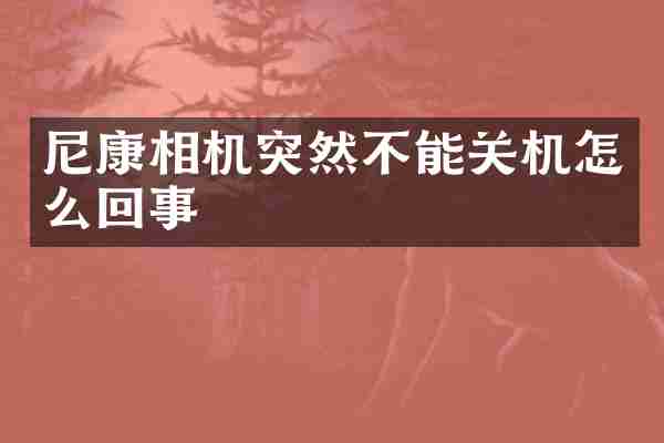 尼康相机突然不能关机怎么回事