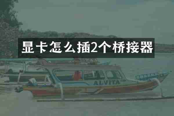 显卡怎么插2个桥接器