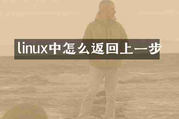 linux中怎么返回上一步