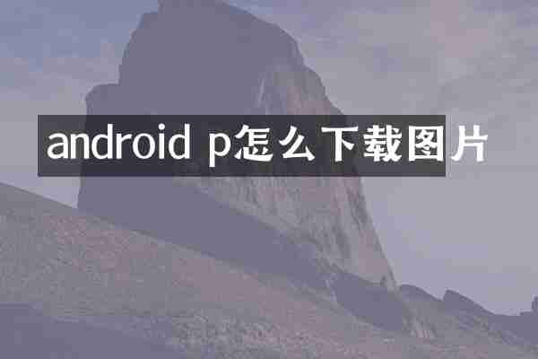 android p怎么下载图片