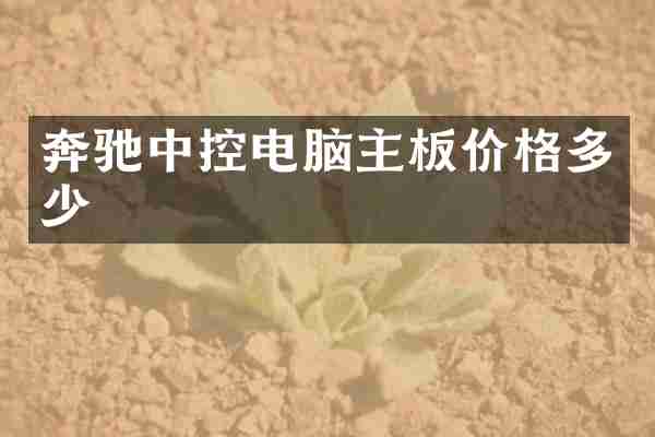 奔驰中控电脑主板价格多少