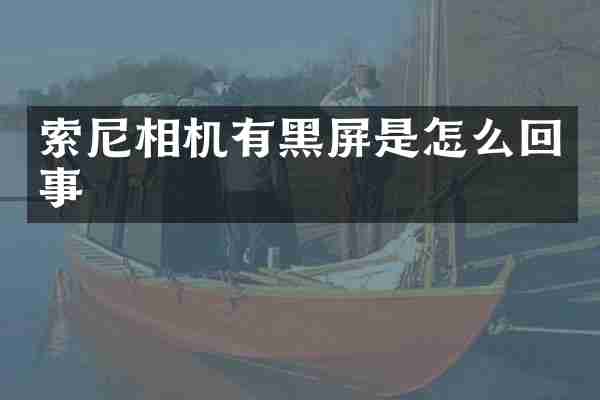 索尼相机有黑屏是怎么回事