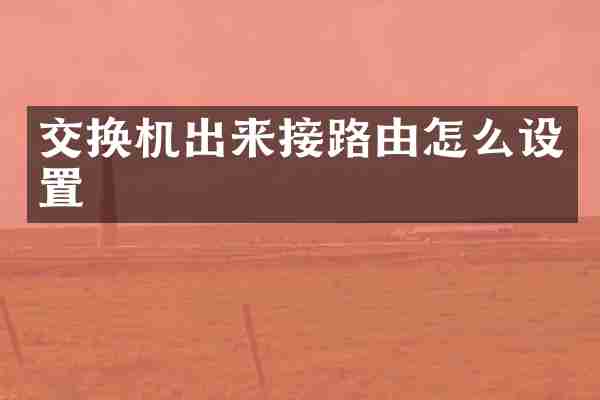 交换机出来接路由怎么设置