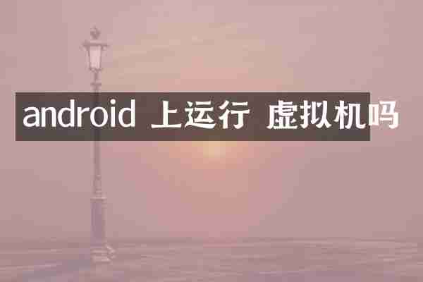 android 上运行 虚拟机吗