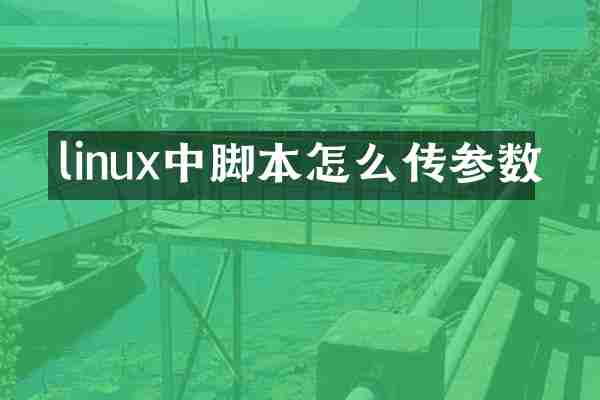 linux中脚本怎么传参数