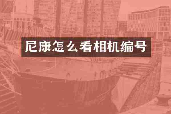 尼康怎么看相机编号