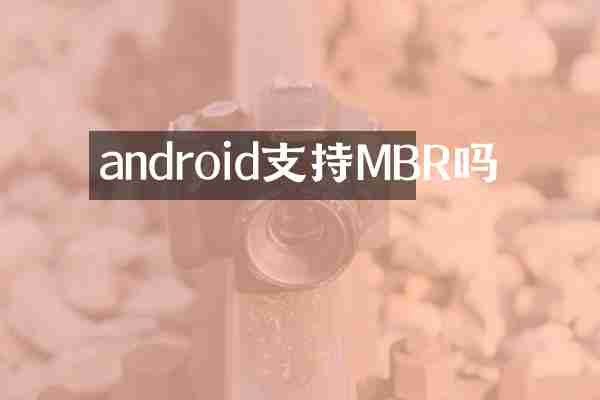 android支持MBR吗