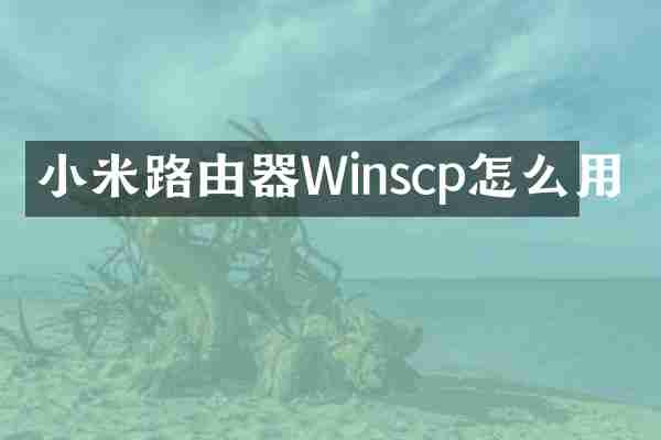 小米路由器Winscp怎么用