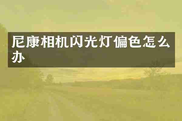 尼康相机闪光灯偏色怎么办