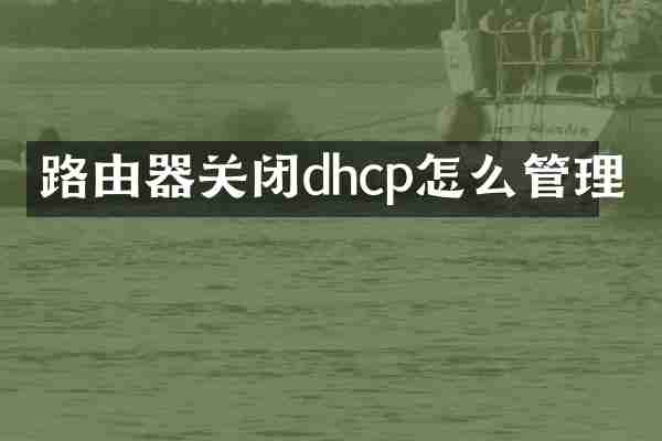 路由器关闭dhcp怎么管理