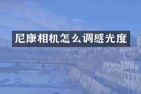 尼康相机怎么调感光度