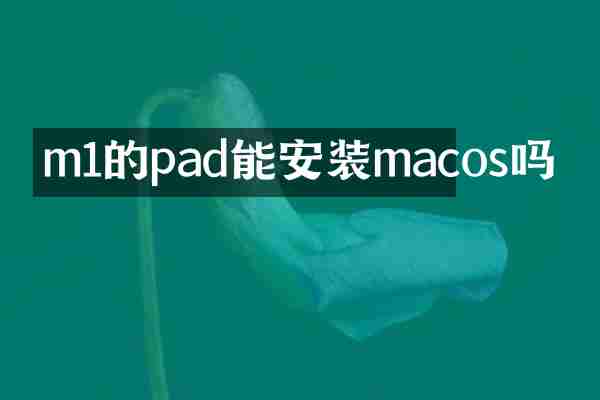 m1的pad能安装macos吗