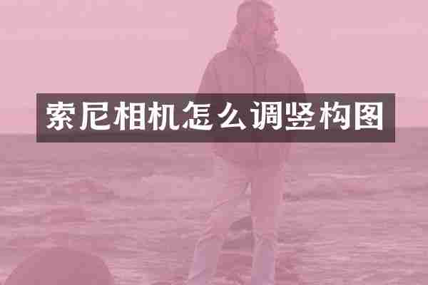 相机怎么调竖构图