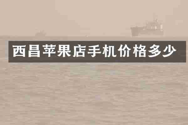 西昌苹果店手机价格多少