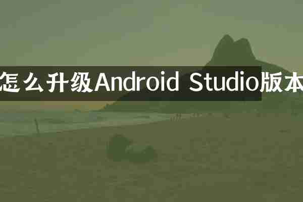 怎么升级Android Studio版本
