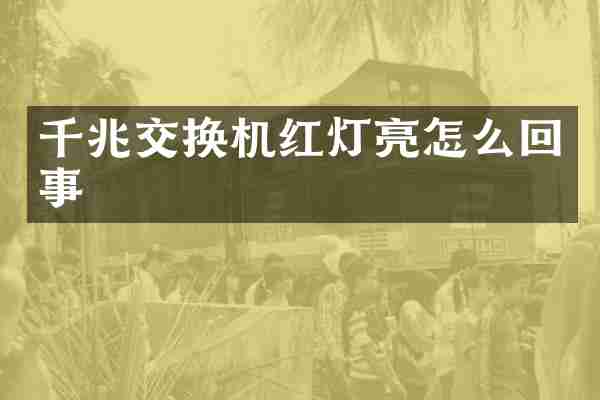 千兆交换机红灯亮怎么回事