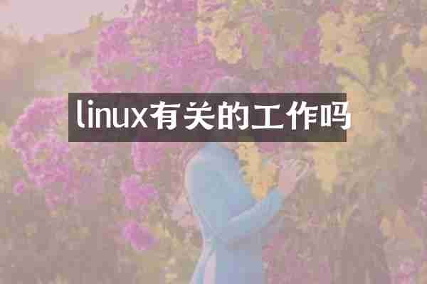 linux有关的工作吗
