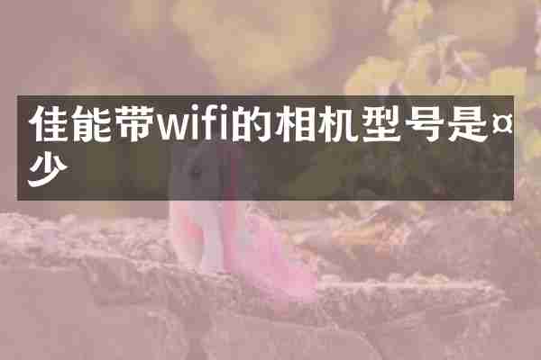 佳能带wifi的相机型号是多少