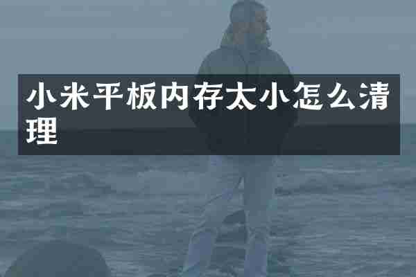 小米平板内存太小怎么清理