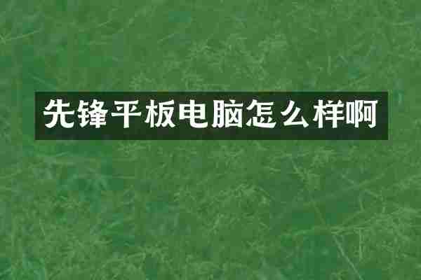 先锋平板电脑怎么样啊