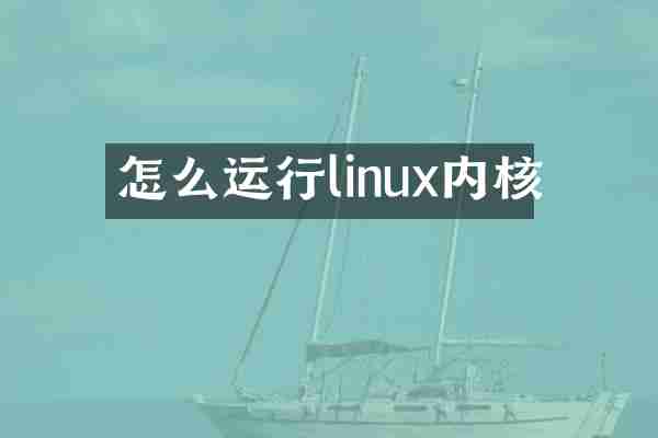 怎么运行linux内核