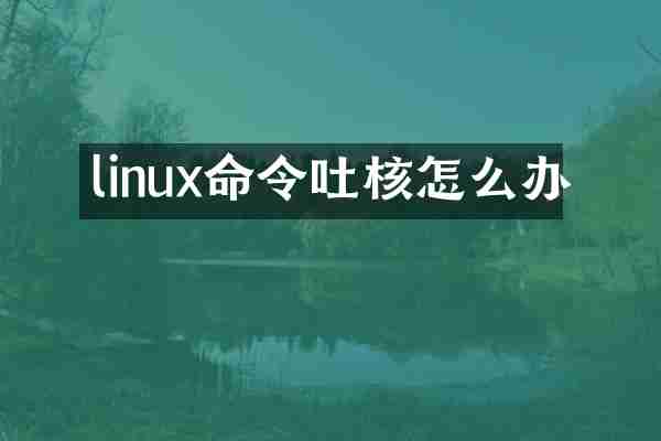 linux命令吐核怎么办