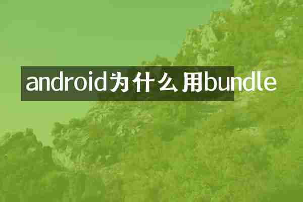 android为什么用bundle
