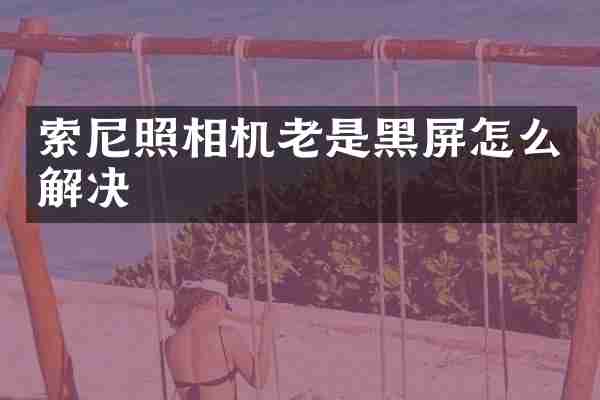 照相机老是黑屏怎么解决