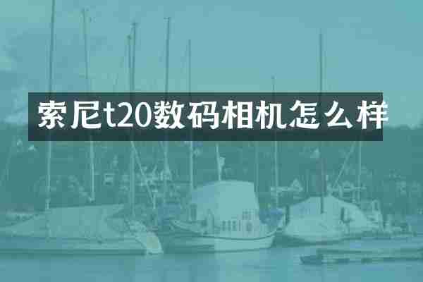 t20数码相机怎么样
