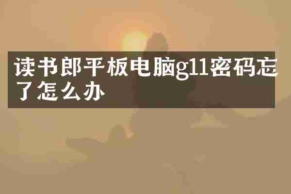 读书郎平板电脑g11密码忘了怎么办