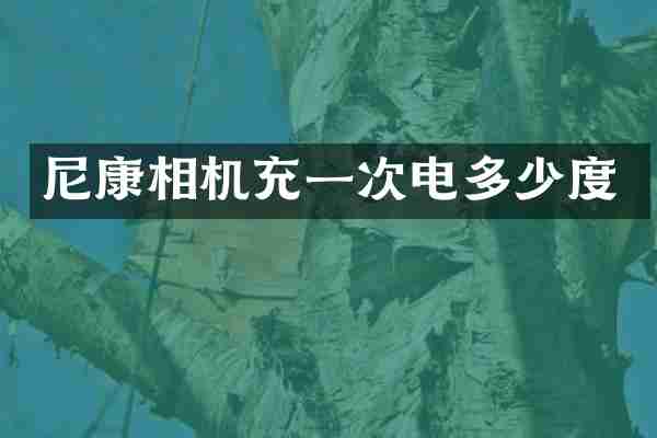 尼康相机充一次电多少度