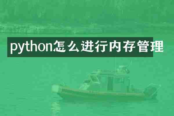 python怎么进行内存管理
