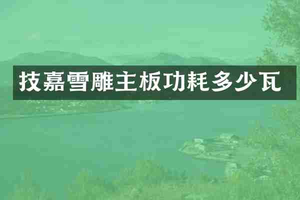 技嘉雪雕主板功耗多少瓦