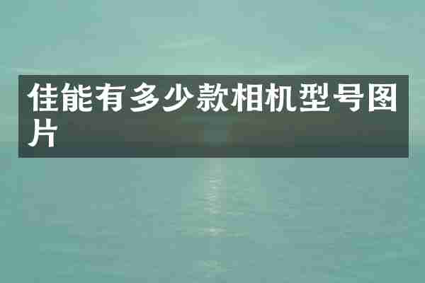 佳能有多少款相机型号图片
