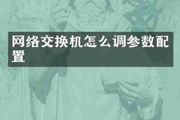 网络交换机怎么调参数配置