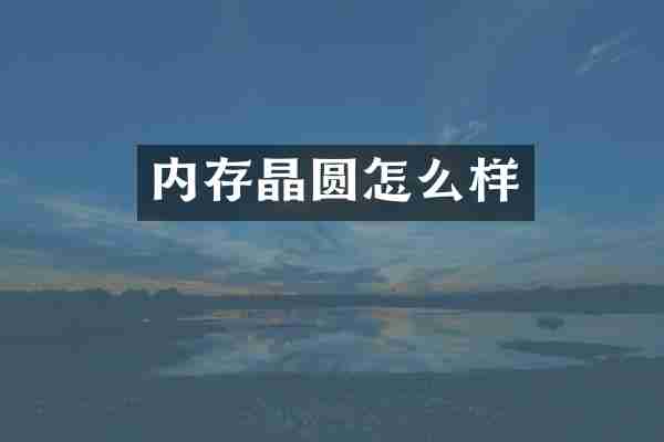 内存晶圆怎么样