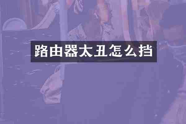 路由器太丑怎么挡