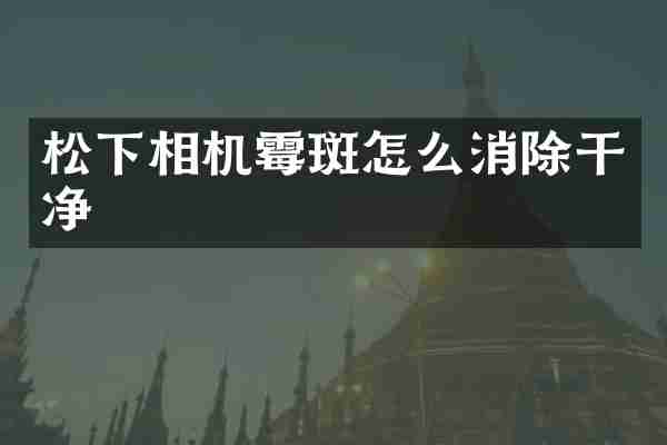 松下相机霉斑怎么消除干净