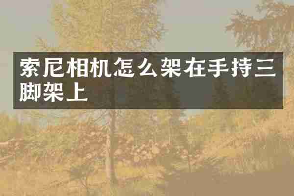 相机怎么架在手持三脚架上