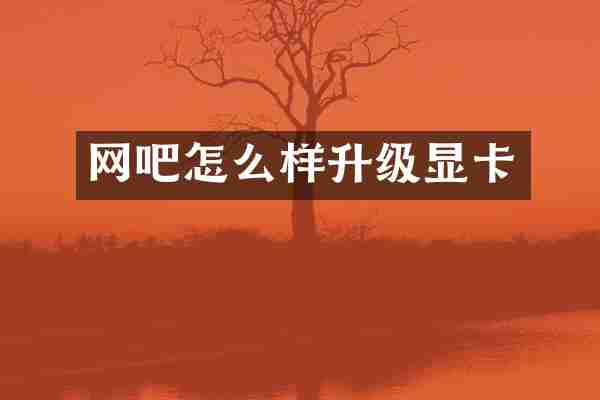 网吧怎么样升级显卡