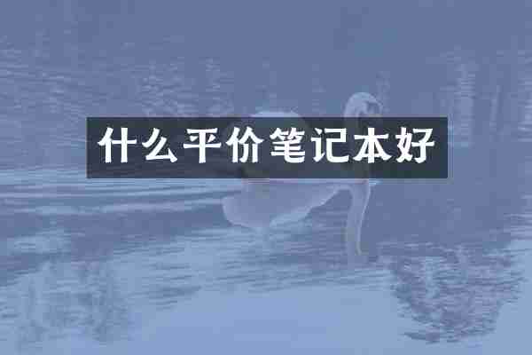 什么平价笔记本好